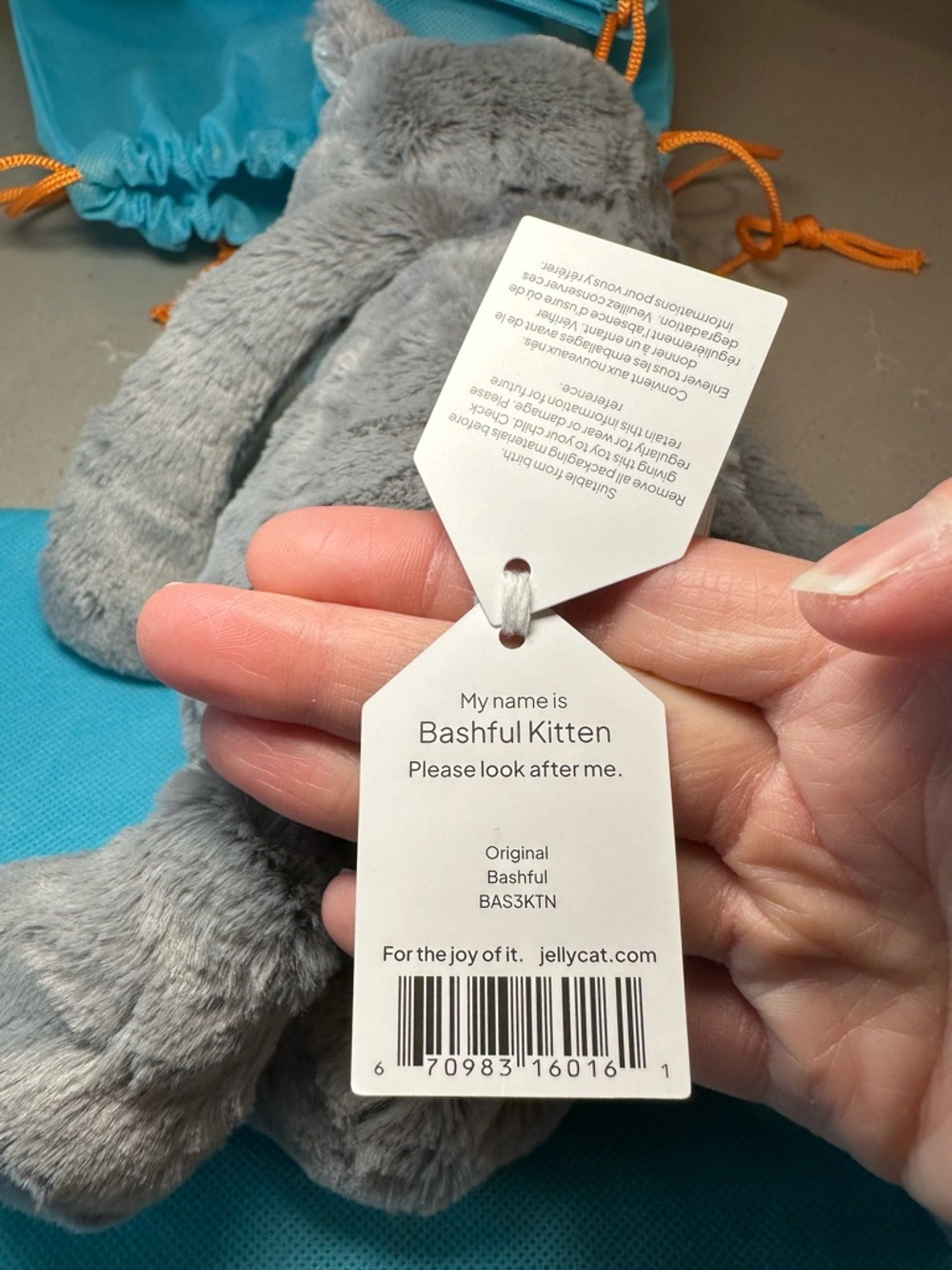 NWT Jellycat Bashful Kitten - Picture 6 of 7